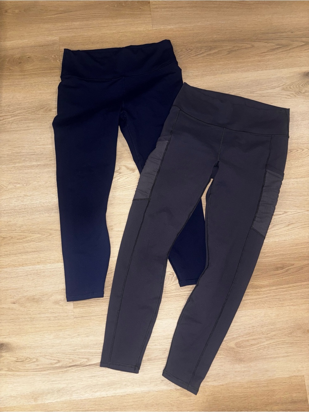 Fabletics Women's Leggings Duo - Black & Dark Gray